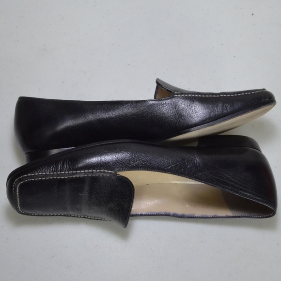 Kate Spade women’s black leather loafers Size 6.5 - Picture 5 of 6